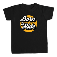 Camiseta BORN TO RIDE niño negra